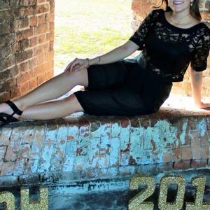 Black two piece set from bcbg. Worn once!